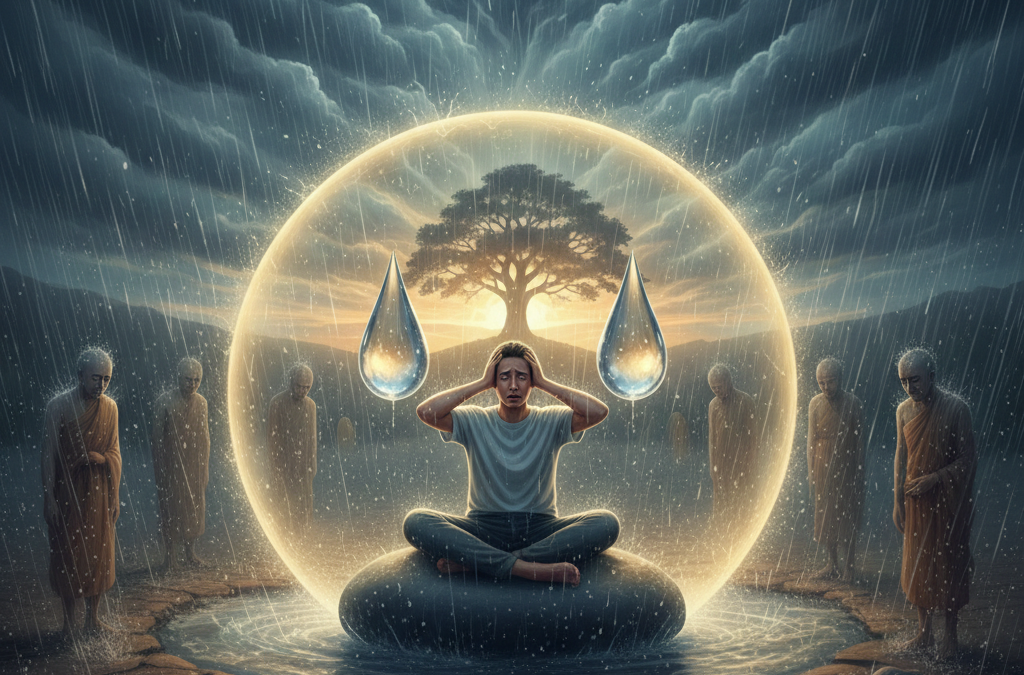 Concept 2: No Escape From Two Water Drops, But You Can Escape the Rain